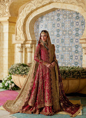 Zemira Crimson Farshi Lehenga