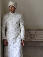 Designer Men Simple Sherwani Wedding Groom Dress