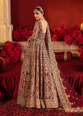 Pakistani Bridal Dress in Open Pishwas Lehenga Styles
