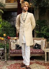 Pakistani Men Sherwani Shawl Style Designer