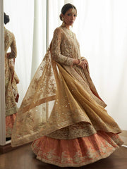Premium Pakistani Bridal Outfit in Lehenga Choli Style