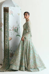 Pakistani Bridal Outfit in Lehenga and Pishwas Style