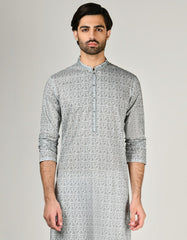 GREY COTTON KURTA