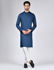 DARK BLUE BLENDED KURTA