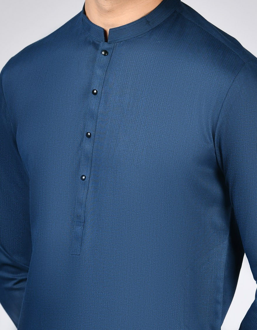 DARK BLUE BLENDED KURTA