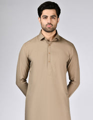 BROWN BLENDED KAMEEZ SHALWAR