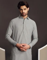 SKY BLUE BLENDED KAMEEZ SHALWAR