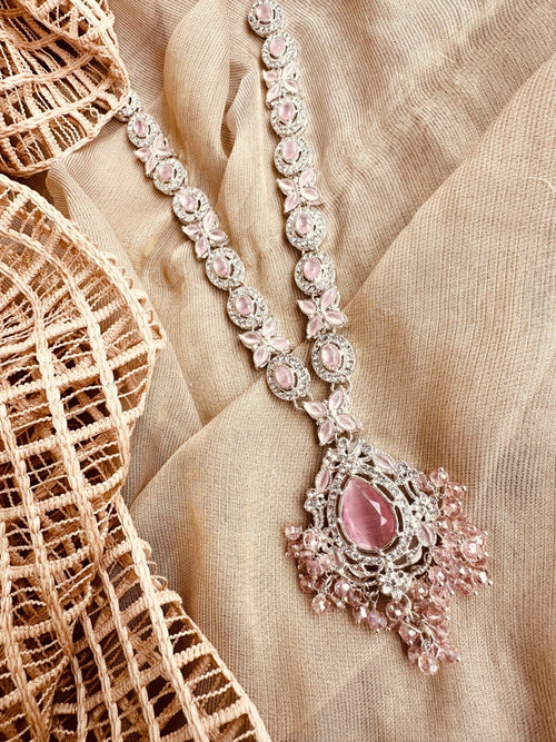 Serene Malaa Set – Pink with Silver Base