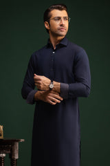 SLIVEN - NAVY BLENDED KAMEEZ SHALWAR