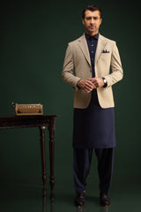 SLIVEN - NAVY BLENDED KAMEEZ SHALWAR